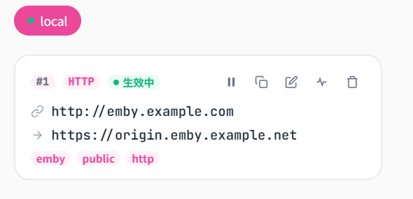 HTTP 规则页面
